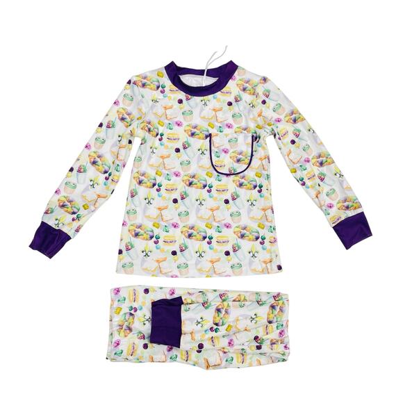 NWT My Three Sons Size 5 Mardi Gras PJs - Picture 1 of 4